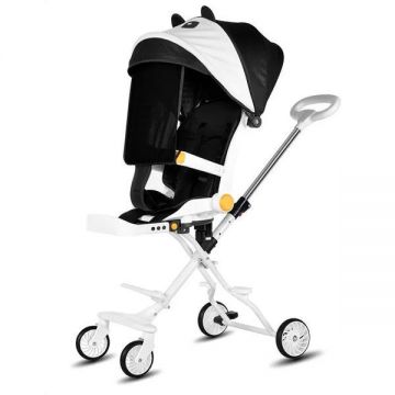 Carucior cu scaun rotativ, Alb, Sport, Pentru copii intre 6 si 36 luni, Pliabil