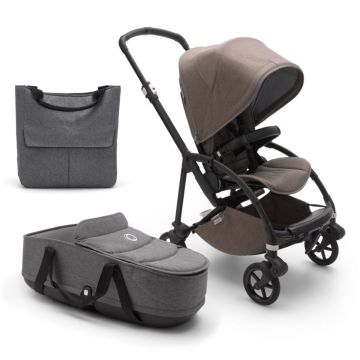 Carucior Bugaboo Bee 6 Mineral Black Taupe 2 in 1