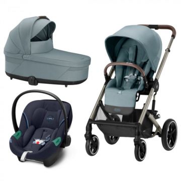 Carucior Cybex Balios S Lux 3 in 1 Taupe Sky Blue