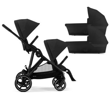 Carucior gemeni Cybex Gazelle S Black Moon Black