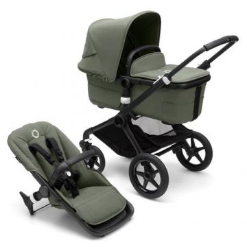 Carucior Bugaboo Fox 3 Black/Forest Green 2 in 1