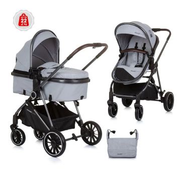 Carucior combinat Chipolino Aura 2024 Ash Grey