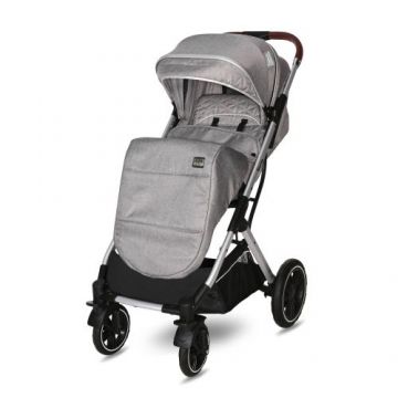 Carucior pentru nou-nascut Lorelli Storm Opaline Grey, pana la 22 kg, cadru aluminiu, pliere cu o singura mana, centura siguranta in 5 puncte