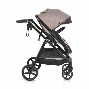 Carucior transformabil 2in1 Moni cu accesorii incluse Tokyo Beige pana la 22 kg