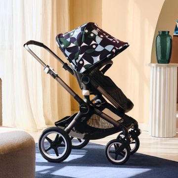 Capotina carucior Bugaboo Fox 3 Lynx Animal Explorer green light blue