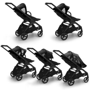 Capotina cu extensie plasa insecte Bugaboo Dragonfly midnight black