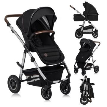 Carucior 2 in 1 Lionelo Amber reversibil negru