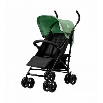 Carucior sport, Asalvo, Mombi 2, Pliabil, Pana la 15 kg, Cadru din otel, Greutate redusa 6 kg, Spatar reglabil in 2 pozitii, Capotina cu fereastra, Cos depozitare, Cu roti detasabile, 0 luni+, Green