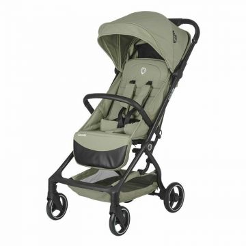 Carucior sport, Coccolle, Sierra, Pana la 22 kg, Copertina extensibila, Cadru din aluminiu, Roti spuma, Cu pliere automata, 0-4 ani, Verde