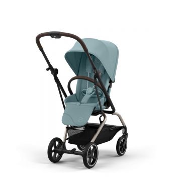 Carucior sport rotativ Cybex Gold Eezy S Twist+ 2 Stormy Blue cu cadru taupe