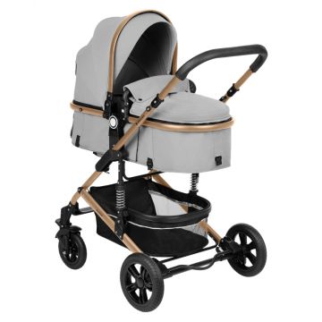 Carucior transformabil KikkaBoo 3 in 1 Amaia Light Grey 2024