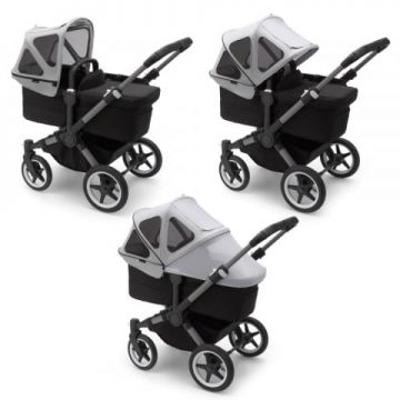 Capotina cu extensie plasa insecte Bugaboo Donkey misty grey