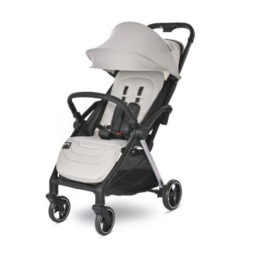 Carucior 2 in 1 autofold, Lorelli Loret, set adaptori inclus, cosulet auto inclus, pana la 22 kg, Grey Jasper