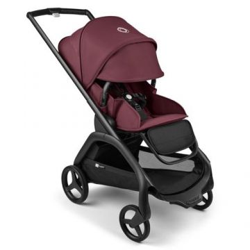 Carucior Bugaboo Dragonfly, 0-4 ani, max 22 kg, 4 roti detasabile (Negru/Visiniu)