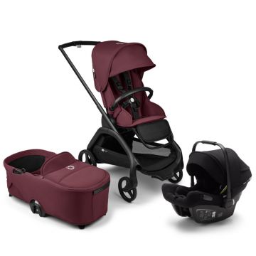 Carucior Bugaboo Dragonfly 3 in 1 Black Dark Cherry