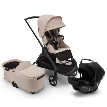 Carucior Bugaboo Dragonfly 3 in 1 Black Desert Taupe