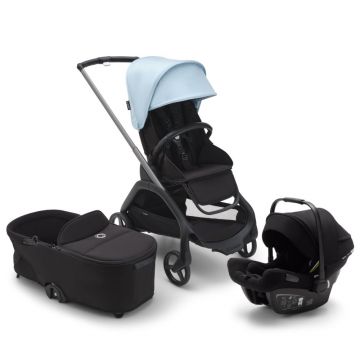 Carucior Bugaboo Dragonfly 3 in 1 Black Skyline Blue