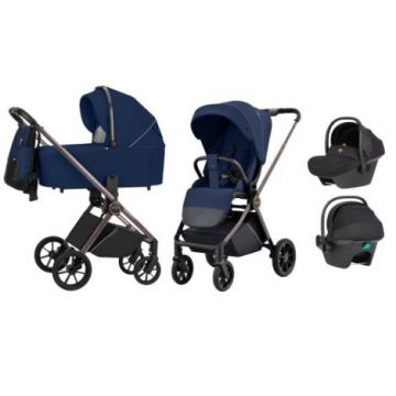 Carucior compact premium Carrello ULTRA 3 in 1 I-Size 40-87 cm Morning Blue