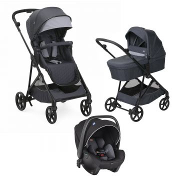 Carucior copii 3 in 1 Chicco Seety, BostonGrey (Gri), 0luni+