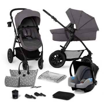 Carucior KinderKraft Xmoov 2023, 3in1, Gri