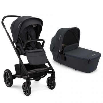 Carucior Nuna MIXX next Ocean, 0 - 22kg, pliabil, husa de iarna, husa de ploaie + Landou LYTL Ocean