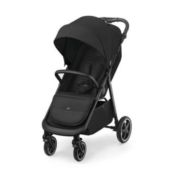 Carucior pentru copii KinderKraft Route, Textil/Aluminiu, greutate maxima suportata de 22kg, Negru