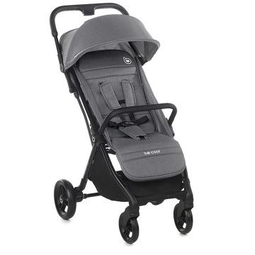 Carucior sport, Be Cool, Quick Fold, Pliabil automat, Cadru din aluminium, De la nastere pana la 22Kg, Spatar reglabil, Conform cu standardul european EN 1888-2:2018, Be Graphite