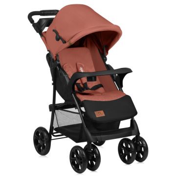 Carucior sport, Lionelo, Emma Plus, Cu tavita, 2 Suporturi pentru pahar, Geanta accesorii, Conform cu standardul european de securitate EN1888-1, Roz