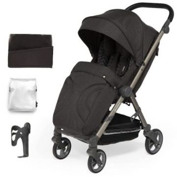 Carucior sport pliabil Skiddou Mell Onyx, ultracompact pentru calatorii, Negru