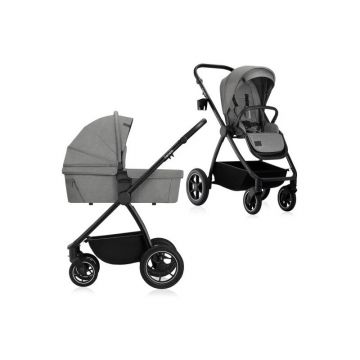 Carucior 2 in 1, Lionelo, Meril, Cu landou si scaun cu dimensiune XL, Reversibil, Cu sistem de ventilatie 3D, Cu accesorii, Pana la 22 kg, Conform cu EN1888-1 EN1888-2, EN1466, Gri Carucior 2 in 1, Lionelo, Meril, Cu landou si scaun cu dimensiune XL, Reversibil, Cu sistem de ventilatie 3D, Cu accesorii, Pana la 22 kg, Conform cu EN1888-1 EN1888-2, EN1466, Gri