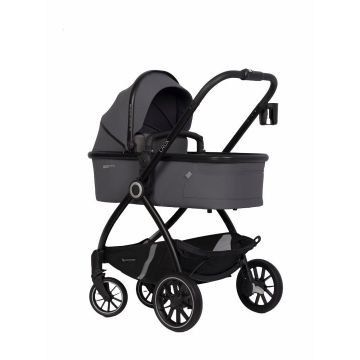 Carucior 2 in 1 pentru copii, Euro-Cart Crox, compus din doua piese distincte, cadrul de aluminiu, Roti mari, Scaun reversibil, capotina si husa de picioruse, cu Geanta si accesorii incluse, pana la 22 kg, Iron Carucior 2 in 1 pentru copii, Euro-Cart Crox, compus din doua piese distincte, cadrul de aluminiu, Roti mari, Scaun reversibil, capotina si husa de picioruse, cu Geanta si accesorii incluse, pana la 22 kg, Iron