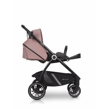 Carucior 2 in 1 pentru copii, Euro-Cart Crox, compus din doua piese distincte, cadrul de aluminiu, Roti mari, Scaun reversibil, capotina si husa de picioruse, cu Geanta si accesorii incluse, pana la 22 kg, Rose Carucior 2 in 1 pentru copii, Euro-Cart Crox, compus din doua piese distincte, cadrul de aluminiu, Roti mari, Scaun reversibil, capotina si husa de picioruse, cu Geanta si accesorii incluse, pana la 22 kg, Rose