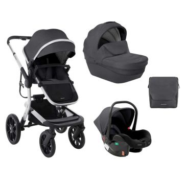 Carucior combinat 3 in 1 Kikka Boo Irene Gri inchis Carucior combinat 3 in 1 Kikka Boo Irene Gri inchis