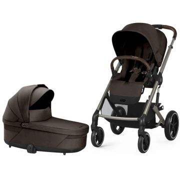Carucior Cybex Balios S Lux 2 in 1 Taupe Chocolate Brown Carucior Cybex Balios S Lux 2 in 1 Taupe Chocolate Brown