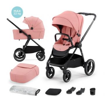 Carucior modular 2 in 1 Kinderkraft Nea, 0 - 22kg, Roz Carucior modular 2 in 1 Kinderkraft Nea, 0 - 22kg, Roz