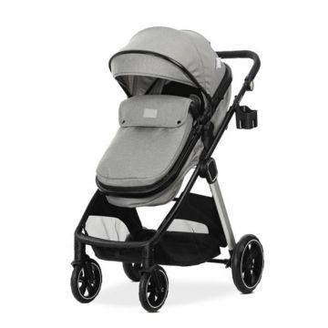 Carucior set 3 in 1, Lorelli Aspen, pana la 22 kg, Grey