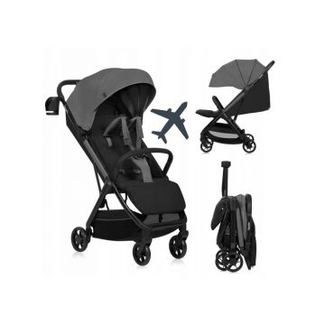 Carucior sport, Lionelo, Julie Air, Greutate redusa - 7.5 kg, Sustine 22 kg, 6 luni+, Capotina impermeabila, Protectie SPF 50+, Include suport sticla, Pliere compacta pentru calatorii, Conform cu EN1888-1 si EN1888-2, Gri Carucior sport, Lionelo, Julie Air, Greutate redusa - 7.5 kg, Sustine 22 kg, 6 luni+, Capotina impermeabila, Protectie SPF 50+, Include suport sticla, Pliere compacta pentru calatorii, Conform cu EN1888-1 si EN1888-2, Gri