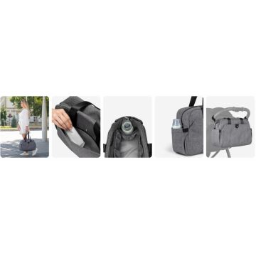 Geanta pentru carucior KikkaBoo Chelsea 2025 Beige cu buzunare laterale elastice,2 compartimente termoizolante pentru biberoane,curea de umar reglabila,cleme pentru atasare la carusior si saltea schimbat scutece incluse Geanta pentru carucior KikkaBoo Chelsea 2025 Beige cu buzunare laterale elastice,2 compartimente termoizolante pentru biberoane,curea de umar reglabila,cleme pentru atasare la carusior si saltea schimbat scutece incluse