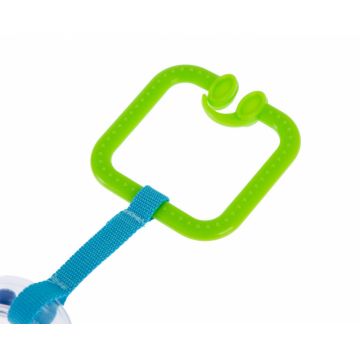 Zornaitoare cu prindere patrata pentru carucior BabyJem Verde Zornaitoare cu prindere patrata pentru carucior BabyJem Verde