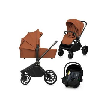 Carucior 3 in 1 Lionelo Mika Plus, cadru din aluminiu, landou intarit si salteluta moale, scoica auto testata ADAC, reversibil, sistem de ventilatie 3D, accesorii, pana la 22 kg, EN1888-1 EN1888-2 EN1466 ECE R129, Maro Carucior 3 in 1 Lionelo Mika Plus, cadru din aluminiu, landou intarit si salteluta moale, scoica auto testata ADAC, reversibil, sistem de ventilatie 3D, accesorii, pana la 22 kg, EN1888-1 EN1888-2 EN1466 ECE R129, Maro