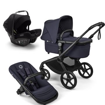 Carucior Bugaboo Fox 5 Renew Black Deep Indigo 3 in 1 Carucior Bugaboo Fox 5 Renew Black Deep Indigo 3 in 1