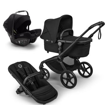 Carucior Bugaboo Fox 5 Renew Black Heritage Black 3 in 1 Carucior Bugaboo Fox 5 Renew Black Heritage Black 3 in 1