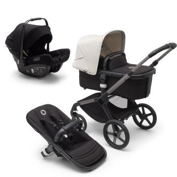 Carucior Bugaboo Fox 5 Renew Black Heritage Black Misty White 3 in 1 Carucior Bugaboo Fox 5 Renew Black Heritage Black Misty White 3 in 1