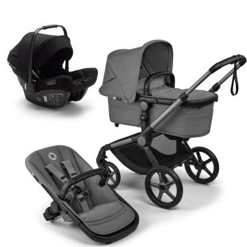 Carucior Bugaboo Fox 5 Renew Graphite Moon Grey 3 in 1 Carucior Bugaboo Fox 5 Renew Graphite Moon Grey 3 in 1