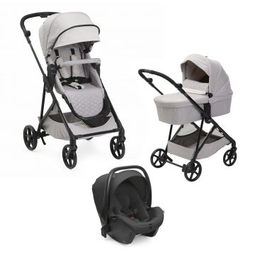 Carucior copii 3 in 1 Chicco Seety, cu scaun auto Kory Plus I-Size, FlorenceBeige (Bej), 0luni+ Carucior copii 3 in 1 Chicco Seety, cu scaun auto Kory Plus I-Size, FlorenceBeige (Bej), 0luni+