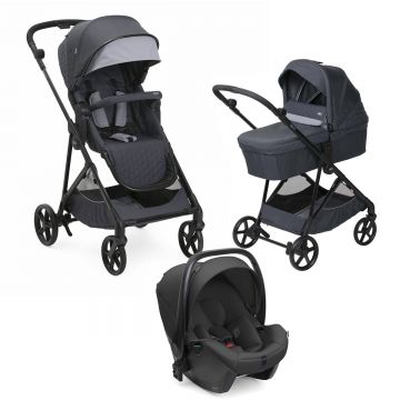 Carucior copii 3 in 1 Chicco Seety, Kory Plus I-Size 87146, BostonGrey (Gri), 0luni+ Carucior copii 3 in 1 Chicco Seety, Kory Plus I-Size 87146, BostonGrey (Gri), 0luni+