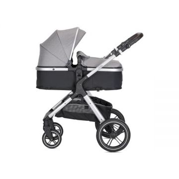 Carucior pentru copii Lorelli Viola Grey 3 in 1 cos auto Spirit inclus, transformabil, sezut reversibil, maner ajustabil, cadru din aluminiu, suspensii, bara detasabila, pana la 22 kg, multiple accesorii Carucior pentru copii Lorelli Viola Grey 3 in 1 cos auto Spirit inclus, transformabil, sezut reversibil, maner ajustabil, cadru din aluminiu, suspensii, bara detasabila, pana la 22 kg, multiple accesorii