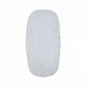 Cearsaf din velur cu elastic pentru carucior 90x50 cm Twins Gri Cearsaf din velur cu elastic pentru carucior 90x50 cm Twins Gri