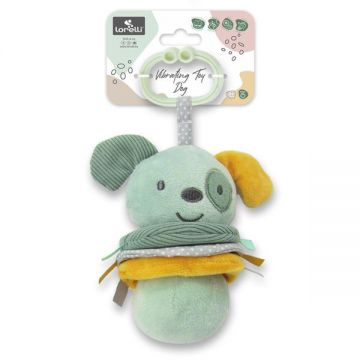 Jucarie de plus Catelus Verde 16 cm cu vibratie 0 luni+ Jucarie de plus Catelus Verde 16 cm cu vibratie 0 luni+