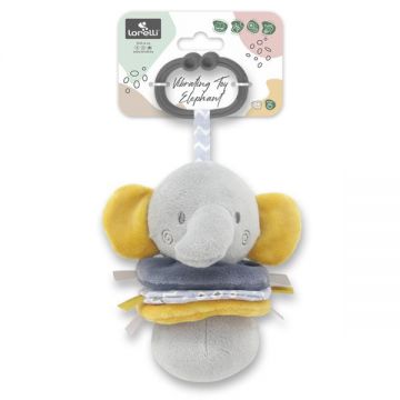 Jucarie de plus Elefant Gri 16 cm cu vibratie 0 luni+ Jucarie de plus Elefant Gri 16 cm cu vibratie 0 luni+